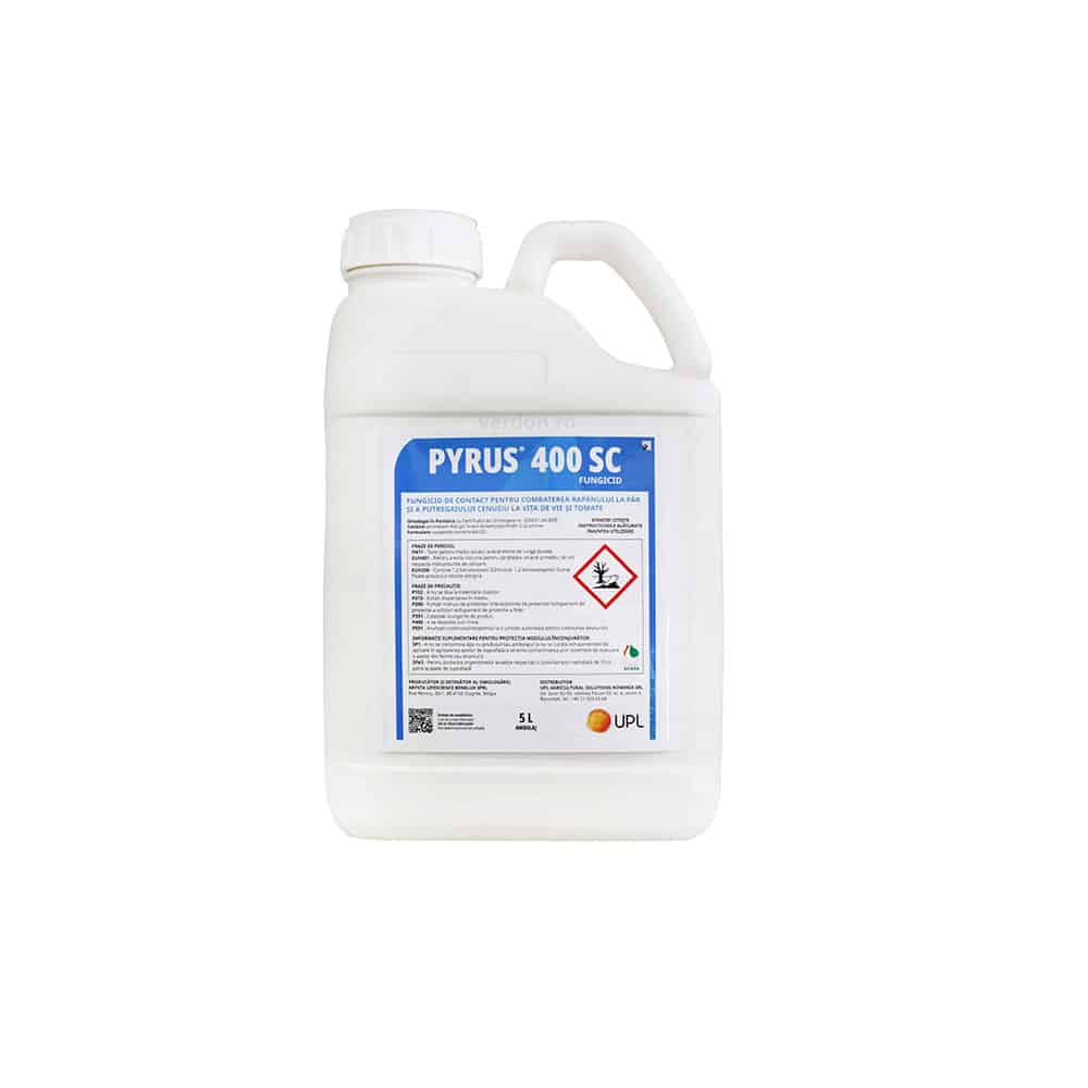 Fungicid PYRUS 400 SC - 5 Litri, Arysta LifeScience, Contact, Putregai cenusiu, Rapan