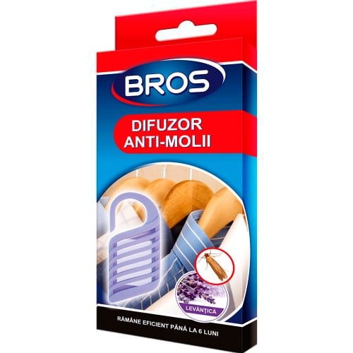 BROS - Molii difuzor lavandă cu agătătoare