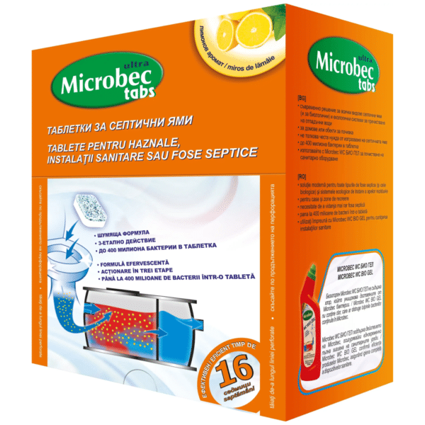 BROS - Microbec tratament tablete inst. sanitare,fose,haznale,1x20g