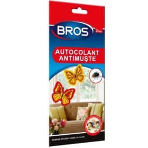 BROS - Muște "fluturași de geam" cu subst. activa 2buc/pach